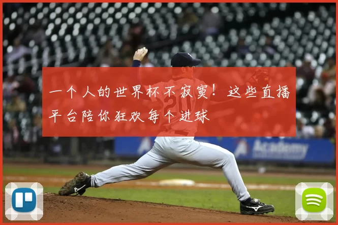 一个人的世界杯不寂寞！这些直播平台陪你狂欢每个进球