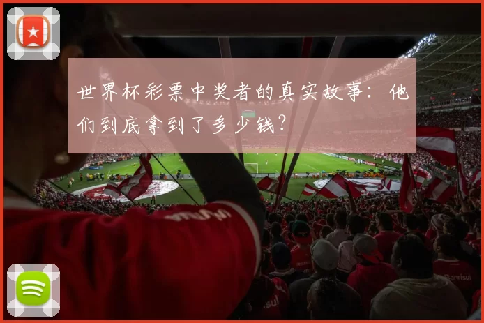 世界杯彩票中奖者的真实故事：他们到底拿到了多少钱？