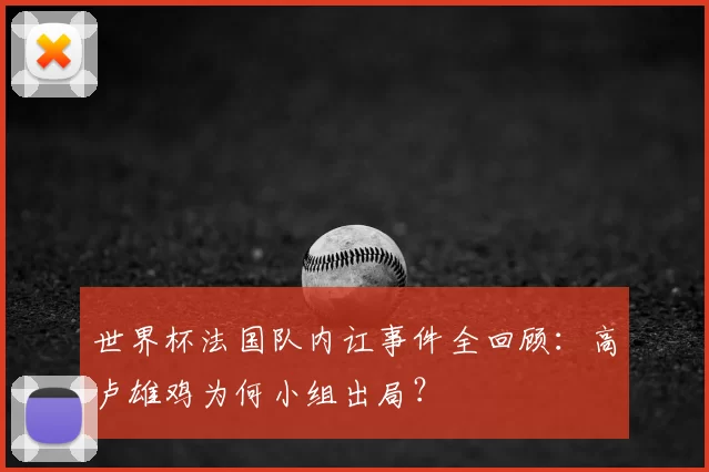世界杯法国队内讧事件全回顾:高卢雄鸡为何小组出局?
