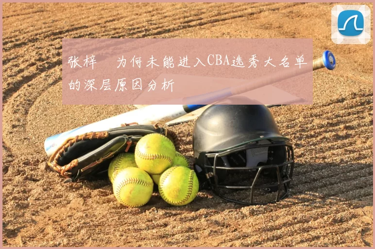 张梓祎为何未能进入CBA选秀大名单的深层原因分析